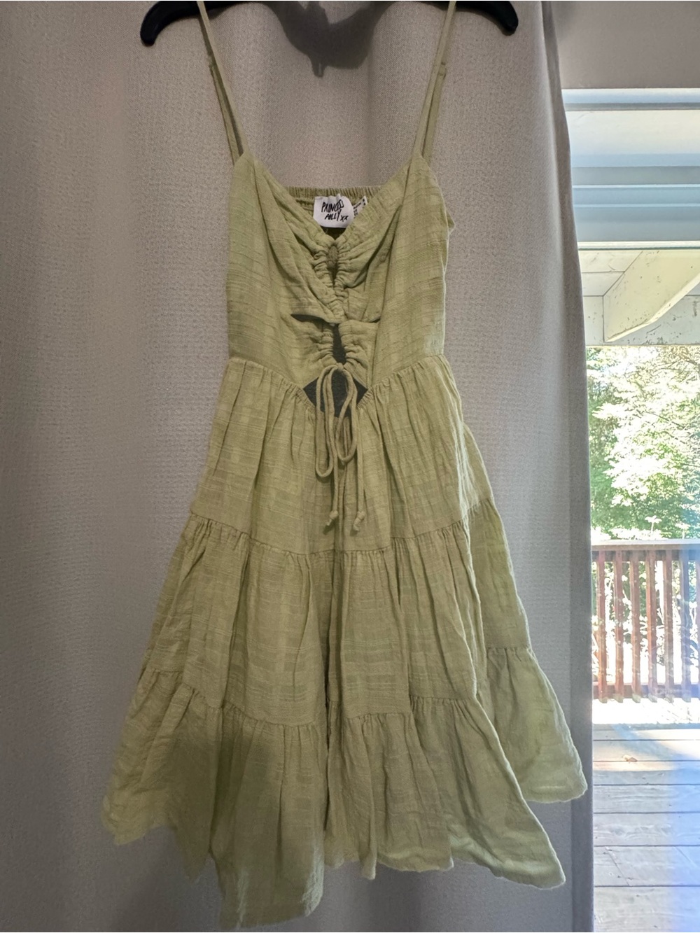 Princess Polly Light Green Strappy Back Summer Dress